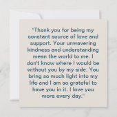 Carte De Correspondance Note manuscrite : "Charme personnel" (Dos)