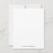 Carte De Correspondance Note Plat Merci du Carnaval français (Dos)