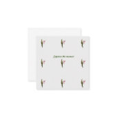 Carte De Correspondance Note plate (Devant/Arrière en situation)