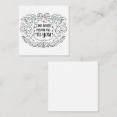 Carte De Correspondance Notes d'amour de moi pour vous (Devant / Derrière)