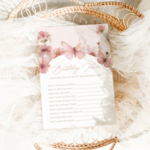 Carte De Correspondance Notre Petit Papillon Rose Girls Anniversaire