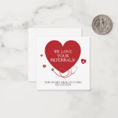 Carte De Correspondance Nous aimons vos références Médicales (Devant/Arrière en situation)