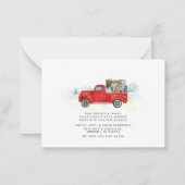 Carte De Correspondance Nous avons déménagé Annonce de déménagement camion (Dos)