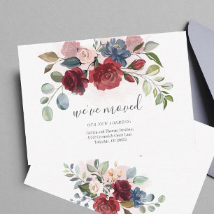 Carte De Correspondance Nous avons déménagé la Bourgogne Florale en mouvem