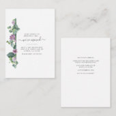 Carte De Correspondance Nous avons déplacé Eucalyptus Botanical Moving (Devant / Derrière)