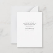 Carte De Correspondance Nous avons déplacé Eucalyptus Botanical Moving (Dos)