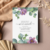 Carte De Correspondance Nous avons déplacé Eucalyptus Purple Green Foliage