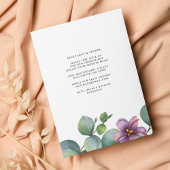 Carte De Correspondance Nous avons déplacé Eucalyptus Purple Green Foliage