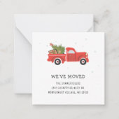 Carte De Correspondance Nous avons déplacé l'annonce de déménagement du ca (Devant)