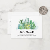 Carte De Correspondance Nous avons déplacé le changement d'adresse Faire-p (Devant/Arrière en situation)