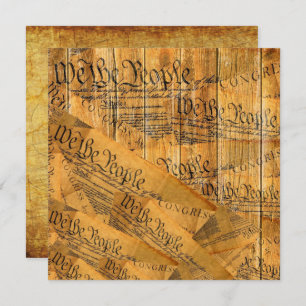 Carte De Correspondance Nous Le Peuple Constitution Américaine