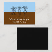 Carte De Correspondance Nous sommes pour vous Légumes positifs Pun  (Devant / Derrière)