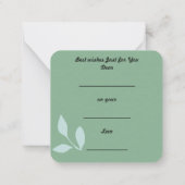 Carte De Correspondance Nous vous souhaitons tous le meilleur : (Dos)