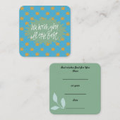 Carte De Correspondance Nous vous souhaitons tous le meilleur : (Devant / Derrière)