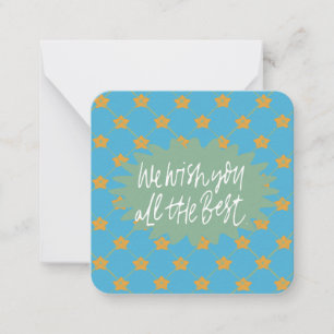 Carte De Correspondance Nous vous souhaitons tous le meilleur :