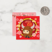 Carte De Correspondance Nouvel An (Devant/Arrière en situation)