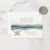 Carte De Correspondance Nouvelle adresse élégante (Devant/Arrière en situation)