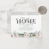 Carte De Correspondance Nouvelle adresse résidentielle Nous avons déplacé  (Devant/Arrière en situation)