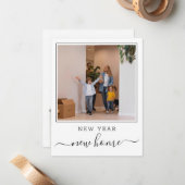 Carte De Correspondance Nouvelle Année Nouvelle Maison Photo  (Devant/Arrière en situation)
