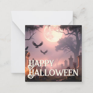 Carte De Correspondance Nuit des Ombres – Un Sortilège d'Halloween se Réve