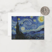Carte De Correspondance "Nuit étoilée" par Van Gogh (Devant/Arrière en situation)