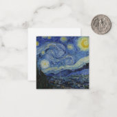 Carte De Correspondance "Nuit étoilée" par Van Gogh (Devant/Arrière en situation)