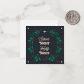 Carte de correspondance "Nuit silencieuse, Sainte (Devant/Arrière en situation)