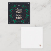 Carte de correspondance "Nuit silencieuse, Sainte (Devant / Derrière)