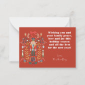 Carte De Correspondance Nutcracker Photo Christmas Winter Grey Card (Dos)