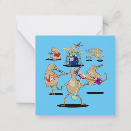 Carte De Correspondance NZ Music Kiwi (Devant)