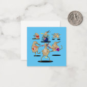 Carte De Correspondance NZ Music Kiwi (Devant/Arrière en situation)