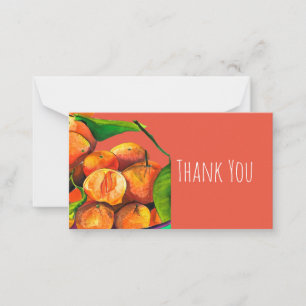 Carte De Correspondance Oaquarelle mandarine