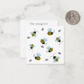 Carte De Correspondance Occupé Buzzing Bumble Bees Personnalisé (Devant/Arrière en situation)
