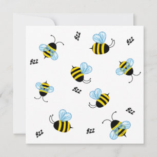 Carte De Correspondance Occupé Buzzing Bumble Bees Personnalisé
