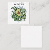 Carte De Correspondance Octopus Avocado (Devant / Derrière)
