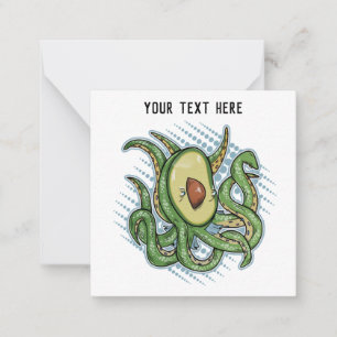 Carte De Correspondance Octopus Avocado