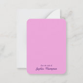 Carte De Correspondance Œuf de Pâques heureux & Fleurs de jonquilles jaune (Dos)