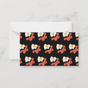 Carte De Correspondance Œufs Frits Bacon Petit Déjeuner Amateurs Foodie Ju