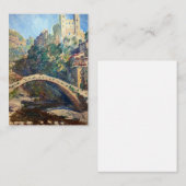 Carte De Correspondance OEuvre d'art Claude Monet - Le Château de Dolceacq (Devant / Derrière)