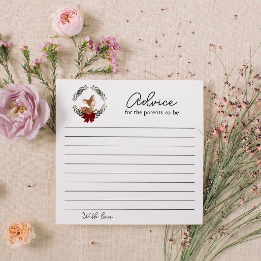 Carte De Correspondance Oh Deer Végétation D'Hiver Conseils Pour Les Paren