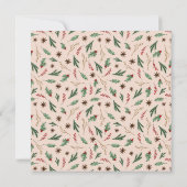 Carte De Correspondance Oh Deer Winter Greenery Baby shower Parents Consei (Dos)