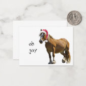 Carte De Correspondance Oh Joy Christmas Horse card (Devant/Arrière en situation)