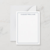 Carte De Correspondance Oiseau de Héron Bleu Côtier (Dos)