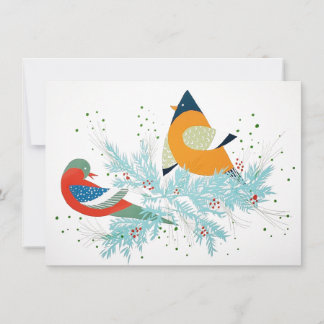 Carte De Correspondance Oiseaux fantaisistes de vacances