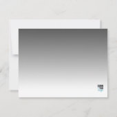 Carte De Correspondance Ombre gris et blanc (Dos)