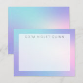 Carte De Correspondance Ombre holographique (Devant / Derrière)