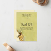 Carte De Correspondance Onglet Message personnalisé Aquarelle (Devant/Arrière en situation)