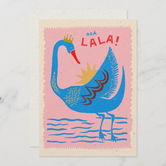 CARTE DE CORRESPONDANCE OOH LA LA (Devant / Derrière)