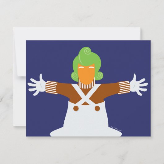Carte De Correspondance Oompa Loompa Bras Ouverts (Devant)