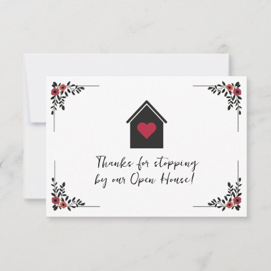 Carte De Correspondance Open House Suivi immobilier (Devant)